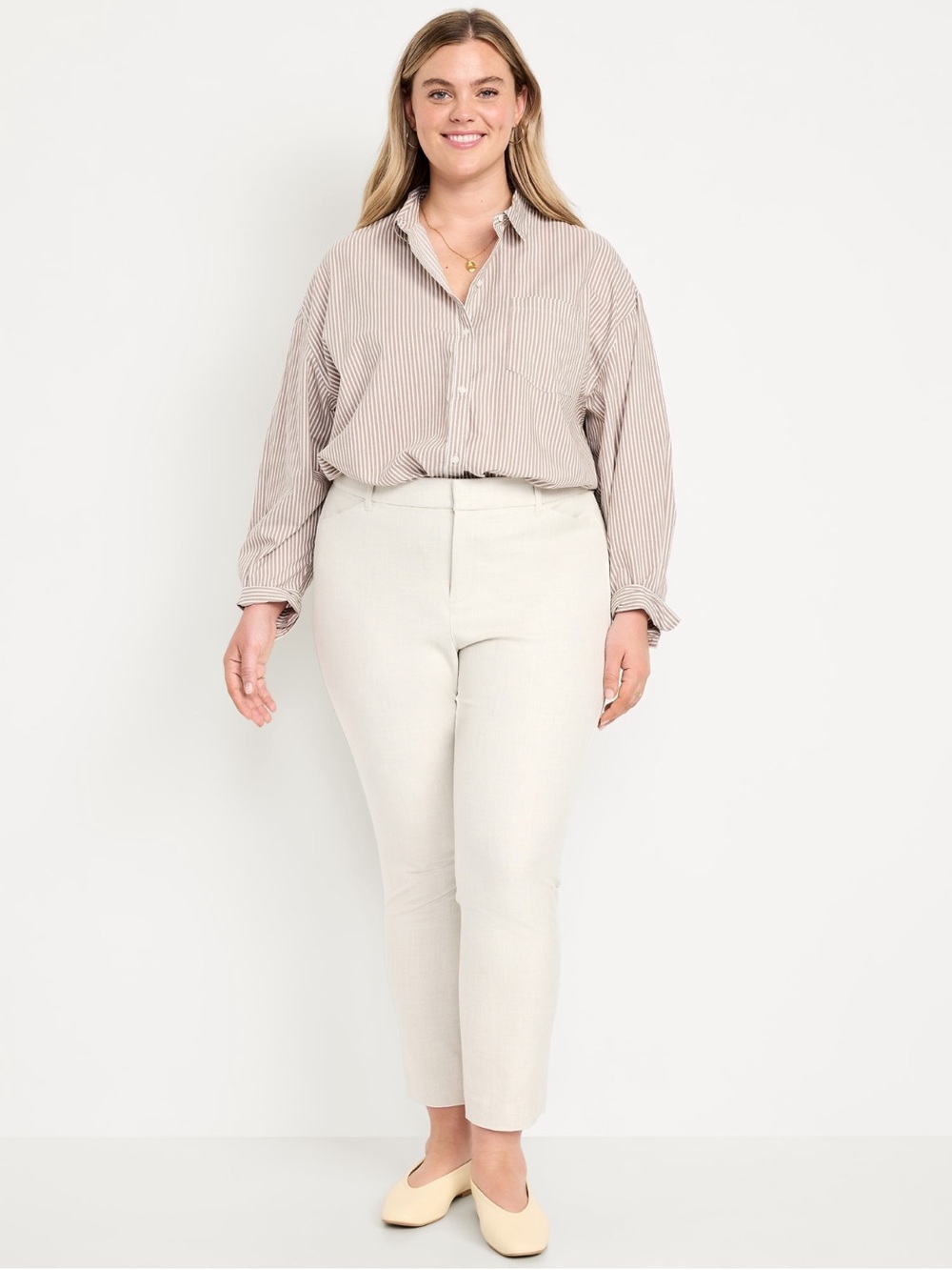 Extra High-Waisted Pleated Taylor Wide-Leg Linen-Blend Trouser Pant NWT